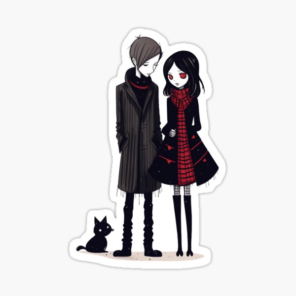 Cartoon Gothic Sticker Bundle – Ombriva