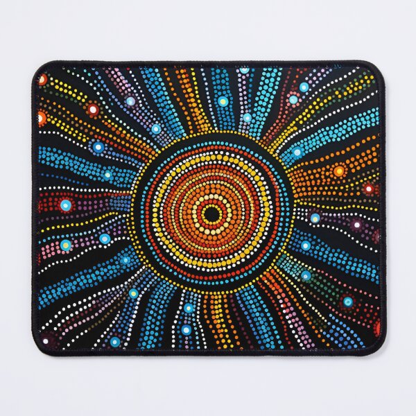 Item preview, colorful aboriginal art print designed and sold by dcrc.