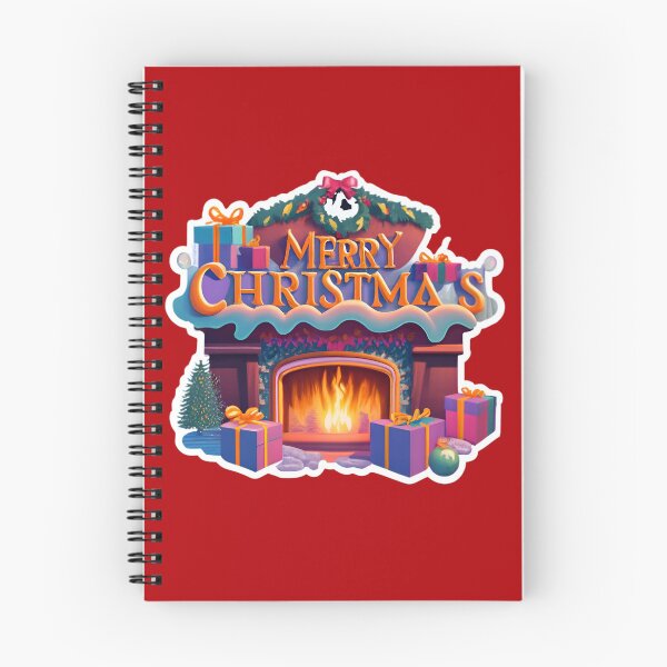 Item preview, Cozy fireplace Merry Christmas designed and sold by AI-Only Creations.