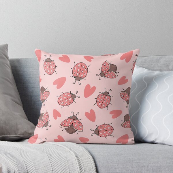 Item preview, Cute Pink Ladybugs with Hearts designed and sold by CreativeDraws42.