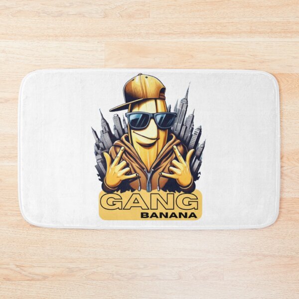 Item preview,  Banana with cap and glasses in front of Brooklyn skyline designed and sold by danny-Dsign.