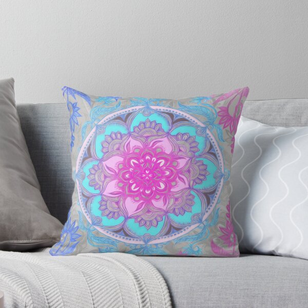 Item preview, Pink, Purple and Turquoise Super Boho Medallions designed and sold by micklyn.