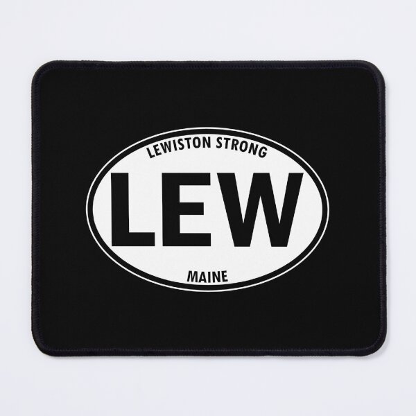 Item preview, LEW - Lewiston, Maine, Lewiston Strong Oval Travel Bumper Sticker for your Car or Luggage. designed and sold by BBTravels.