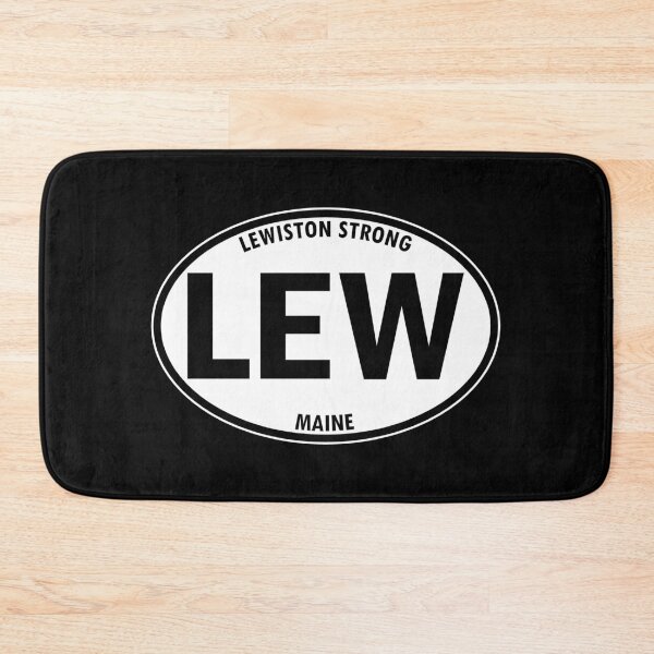 Item preview, LEW - Lewiston, Maine, Lewiston Strong Oval Travel Bumper Sticker for your Car or Luggage. designed and sold by BBTravels.