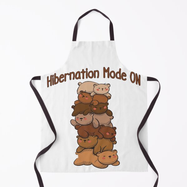Item preview, Hibernation Mode ON, funny bear sleeping design designed and sold by LuxindaSwirl.