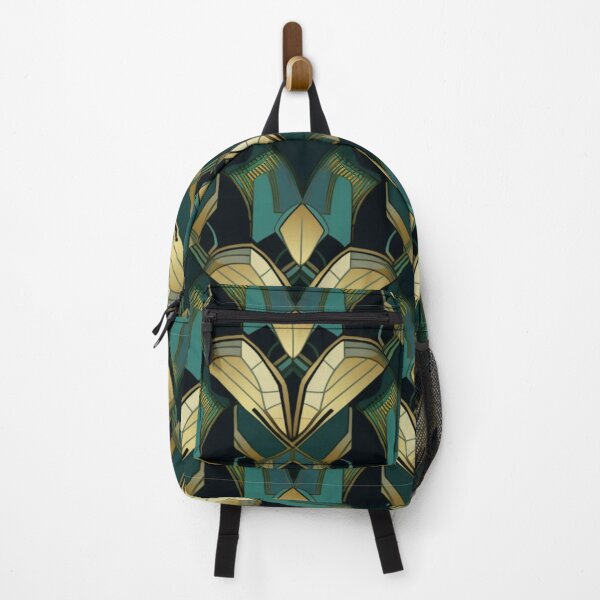 Item preview, Art Deco Teal & Gold Digital Pattern designed and sold by zolarche.