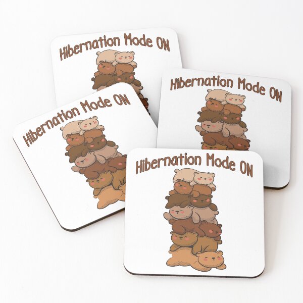 Item preview, Hibernation Mode ON, funny bear sleeping design designed and sold by LuxindaSwirl.