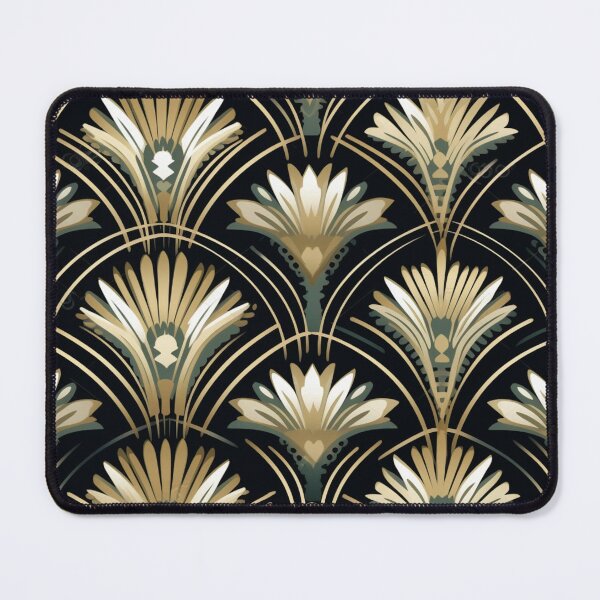 Item preview, Art Deco Floral Fan Digital Pattern designed and sold by zolarche.