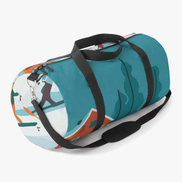 Item preview, City Skiing in a Winter Landscape: Residential Area Amidst Snowy Mountains designed and sold by Andrewmedia.