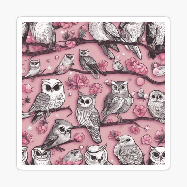 Item preview, Whimsical Owls designed and sold by purplesensation.