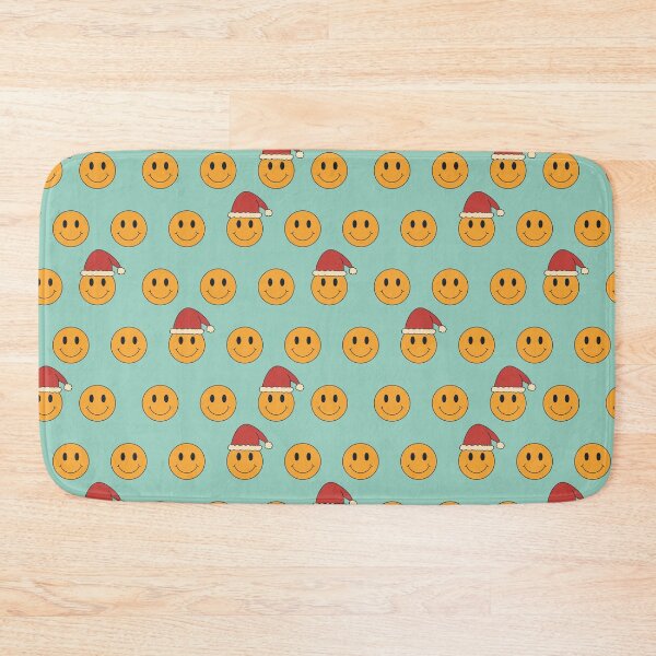Item preview, Retro Smiley Faces with Santa Hat designed and sold by Megs Lang.