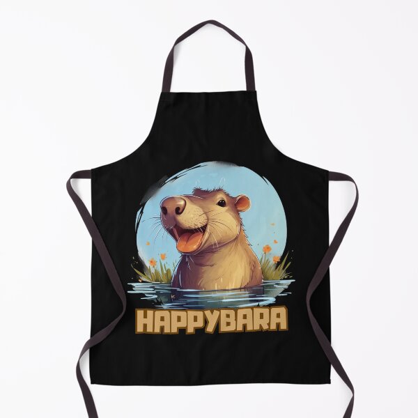 Item preview, Happybara, funny capybara art design 2 designed and sold by OnionsFamily.