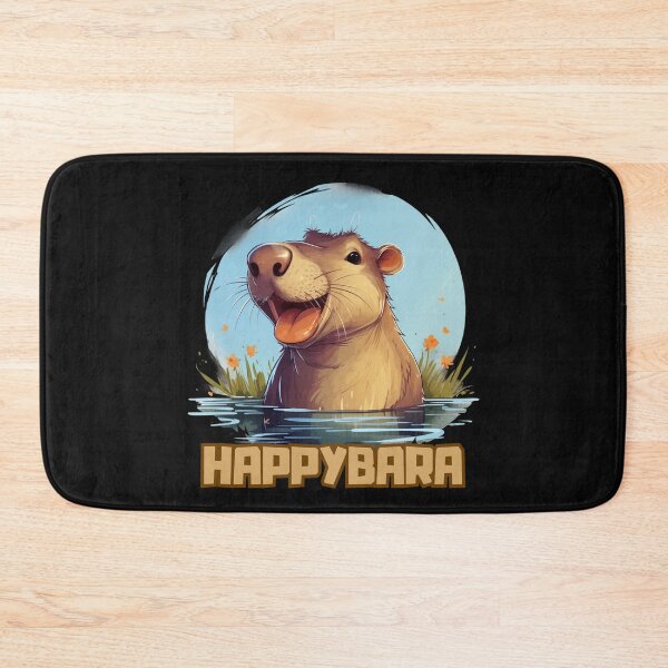 Item preview, Happybara, funny capybara art design 2 designed and sold by OnionsFamily.