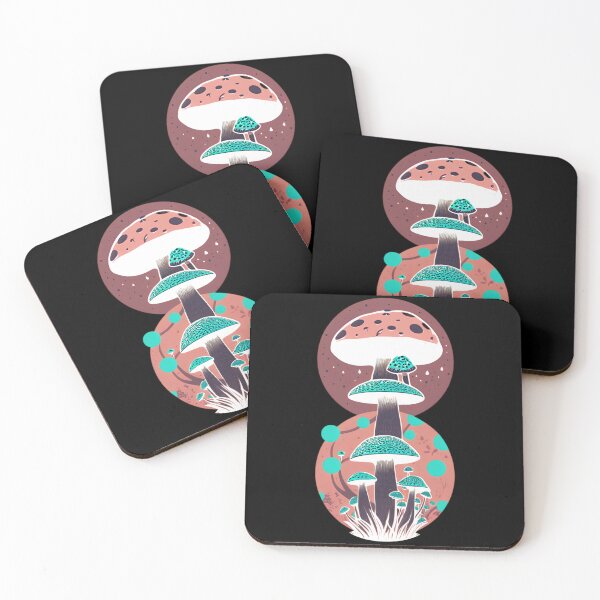Item preview, Cottage-core Mushroom Toadstool - Cosmic Fly agaric - Neon Autumn  designed and sold by Mitch616Art.