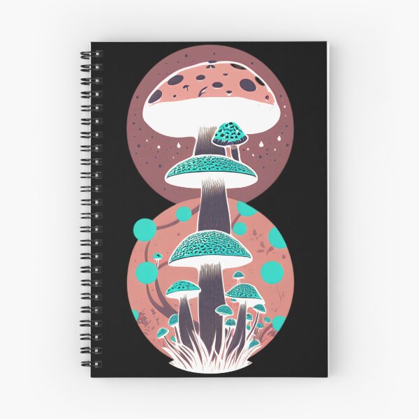 Item preview, Cottage-core Mushroom Toadstool - Cosmic Fly agaric - Neon Autumn  designed and sold by Mitch616Art.