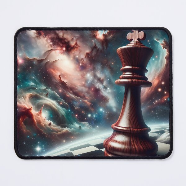 Item preview, Wooden King in Galaxy on a Chessboard Planet designed and sold by arcanemuse.