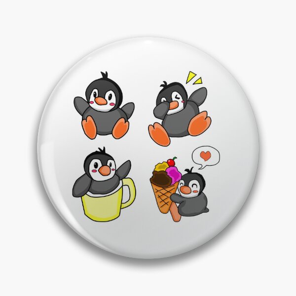 Item preview, baby penguin stickers designed and sold by fantasmahappy.