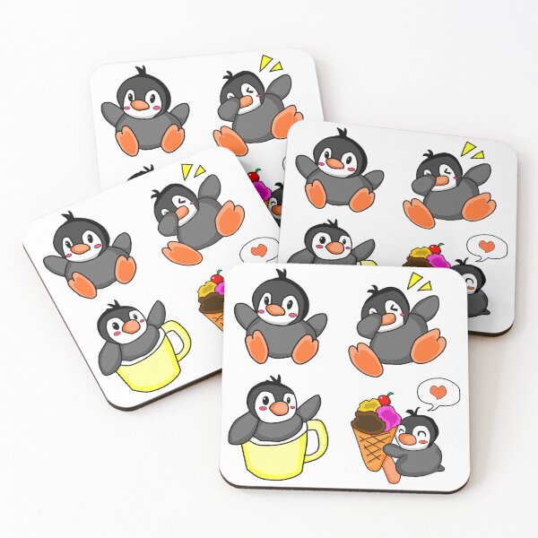 Item preview, baby penguin stickers designed and sold by fantasmahappy.