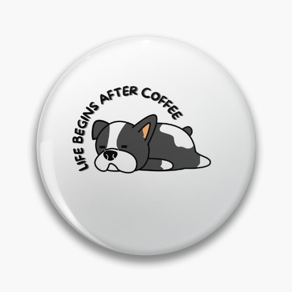 Item preview, life begins after coffee, cutie dogs designed and sold by GREENGLOWGOODS.