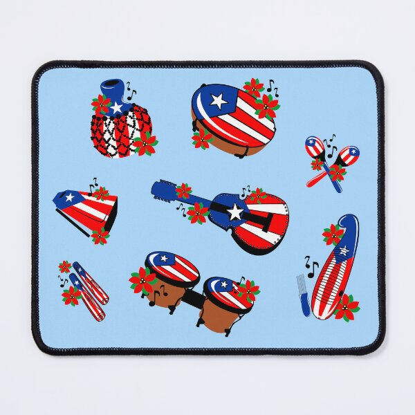 Item preview, Puerto Rico Christmas Parranda Music Instruments Maracas Bongos Plenera Guiro Guitar Sticks Shekere Cowbell designed and sold by byDarling.