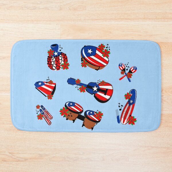 Item preview, Puerto Rico Christmas Parranda Music Instruments Maracas Bongos Plenera Guiro Guitar Sticks Shekere Cowbell designed and sold by byDarling.