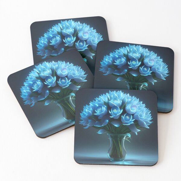 Item preview, Bioluminescent blue flowers designed and sold by WalterGomes.