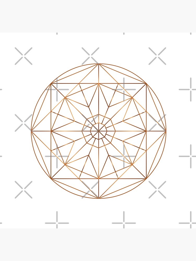 Thumbnail 2 of 2, Tote Bag, Copper Octagon in a circle designed and sold by Eleonora-Flow.