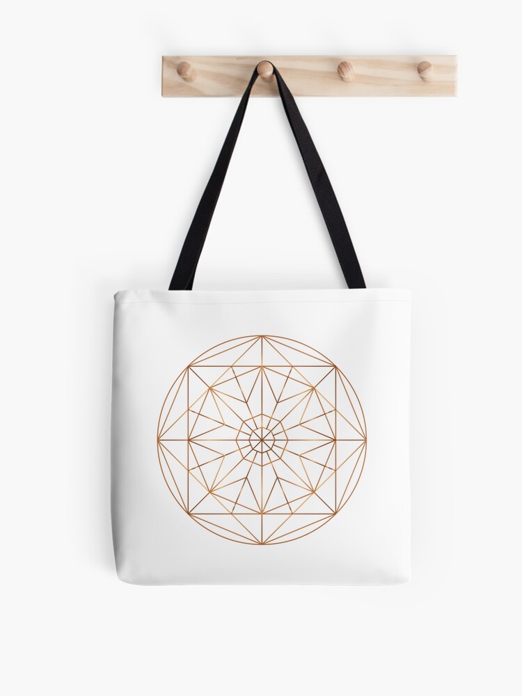 Thumbnail 1 of 2, Tote Bag, Copper Octagon in a circle designed and sold by Eleonora-Flow.