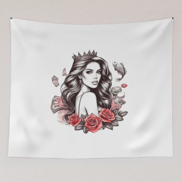 Item preview, Hermosa reina del juego designed and sold by Gigglyvibes.