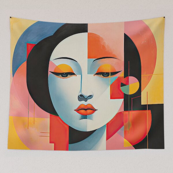 Item preview, Explore Simplistic & Minimalistic Japanese Geisha Portraits with a Majestic Touch designed and sold by ArtificialGenes.