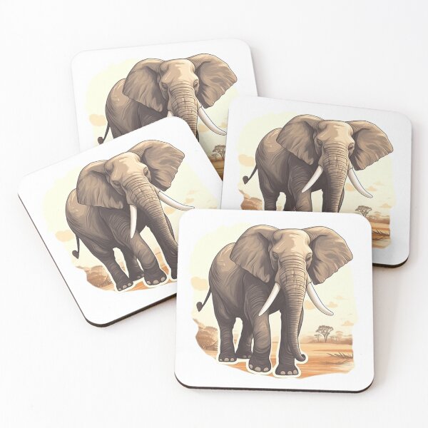Item preview, Elephant from the Africa Safari Sticker Pack designed and sold by STICKERSLALA.