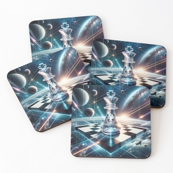 Item preview, Crystaline Chess King in Space designed and sold by arcanemuse.
