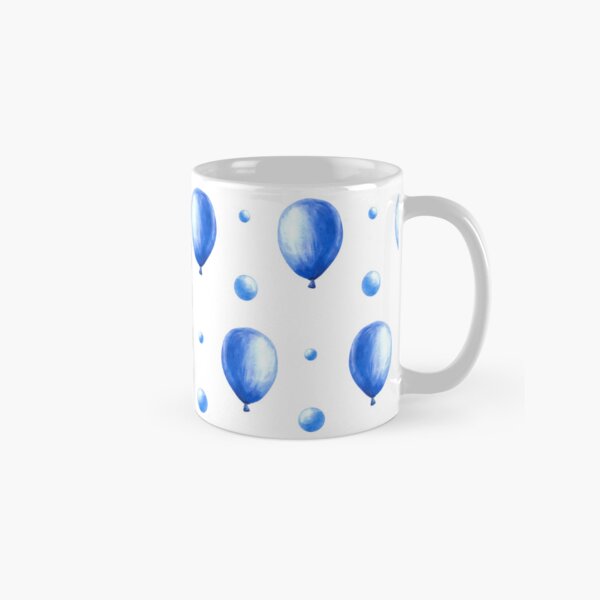 Artikel-Vorschau von Blauer Luftballon mit Blasen und Erbsen, nahtloses Muster. Aquarell handgezeichnete Illustration, designt und verkauft von BartolArt.