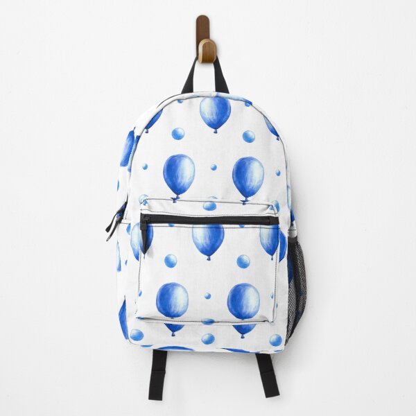 Item preview, Blue air balloon with bubbles and peas seamless pattern Watercolor hand drawn illustration designed and sold by BartolArt.