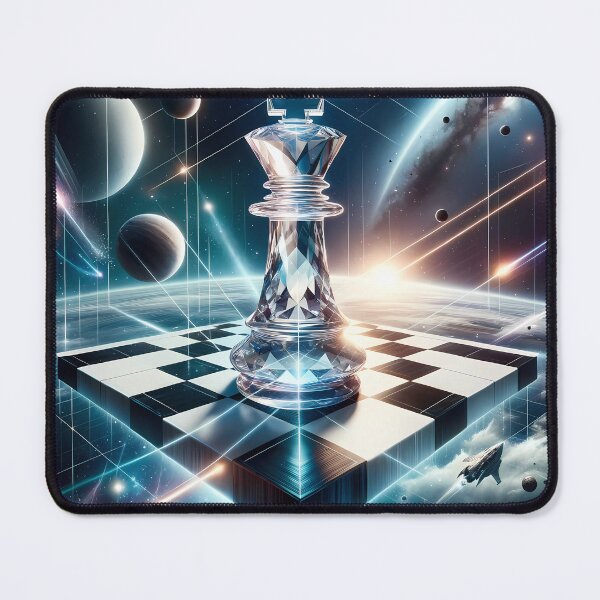 Item preview, Crystaline Chess King in Space designed and sold by arcanemuse.