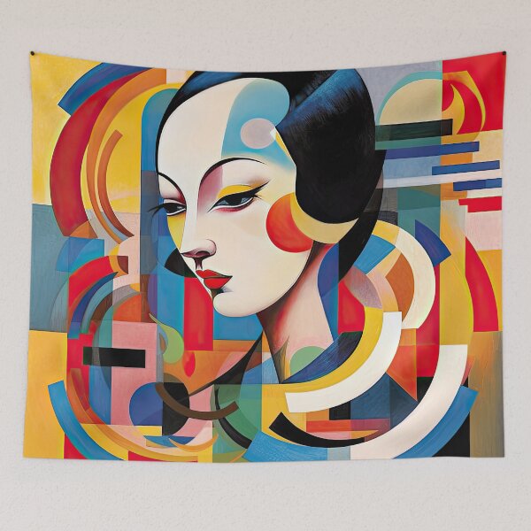 Item preview, Explore Simplistic & Minimalistic Japanese Geisha Portraits with a Majestic Touch designed and sold by ArtificialGenes.
