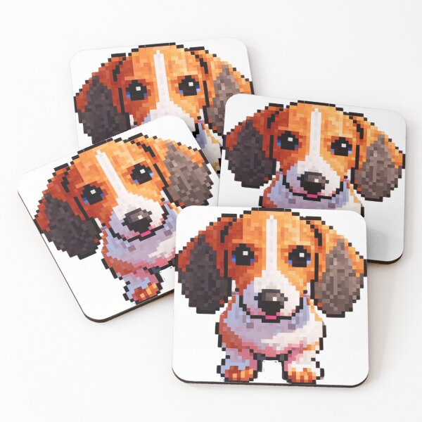 Item preview, Dachshund Pixel Art style no background #3 designed and sold by AIrtisticPrints.