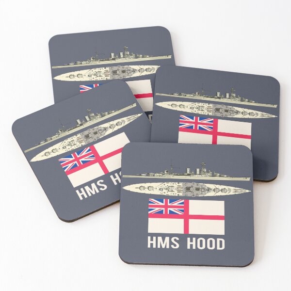 Item preview, HMS Hood British Battleship Battlecruiser Diagram Ensign Flag Gift designed and sold by MilitaryMart.
