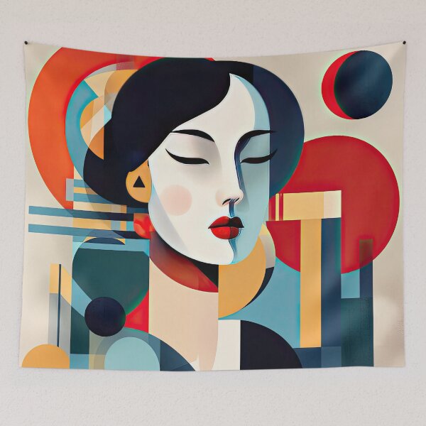 Item preview, Explore Simplistic & Minimalistic Japanese Geisha Portraits with a Majestic Touch designed and sold by ArtificialGenes.
