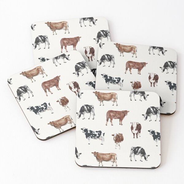Item preview, Watercolor Cows designed and sold by cateandrainn.