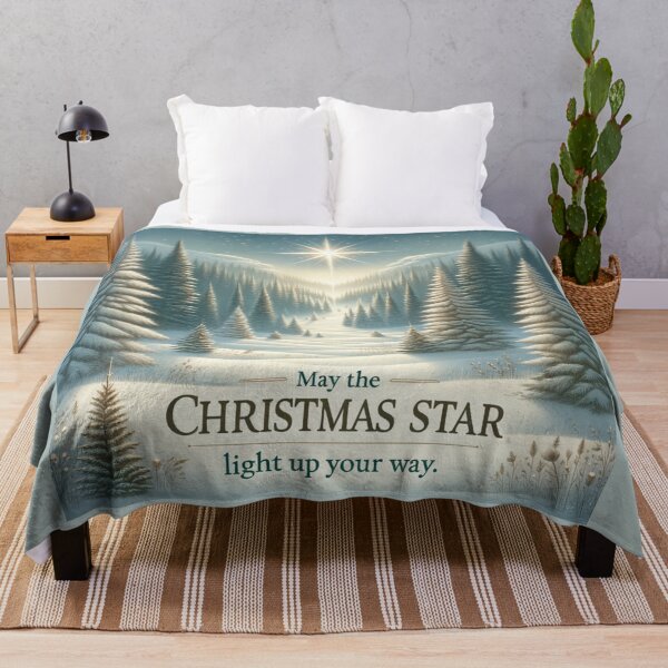 Item preview, May the Christmas Star Light Up Your Way designed and sold by ZenEverAI.