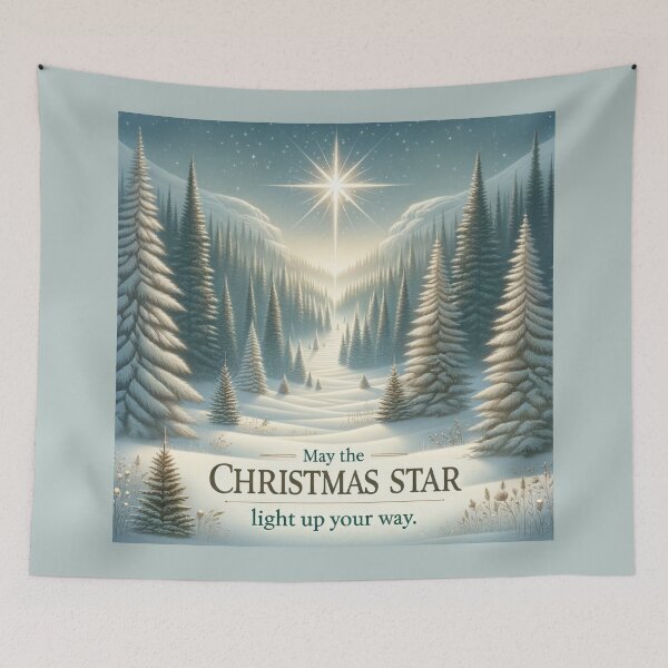 Item preview, May the Christmas Star Light Up Your Way designed and sold by ZenEverAI.