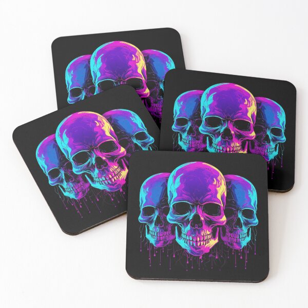 Item preview, Blacklight Style Crystal Skull Trio designed and sold by Matt's Artificial Nature.