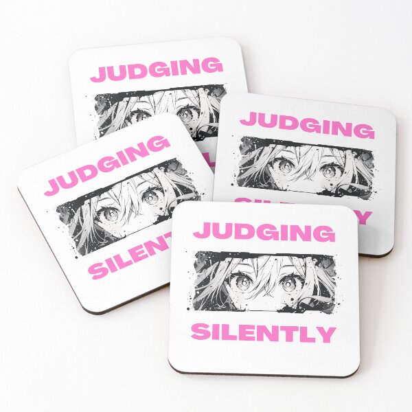 Item preview, Judging Silently Retro Anime Girl Anibae designed and sold by ChibiCollectors.
