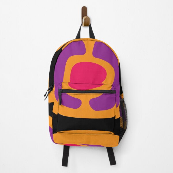 Item preview, Pattern 70s pattern psychedelic retro orange purple designed and sold by Luzi Illustrella.