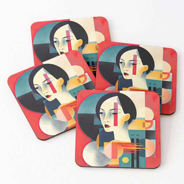 Item preview, Explore Simplistic & Minimalistic Japanese Geisha Portraits with a Majestic Touch designed and sold by ArtificialGenes.