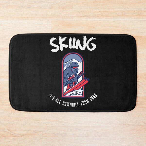 Item preview, Skiing : It's all downhill from here  designed and sold by CarvePrint.