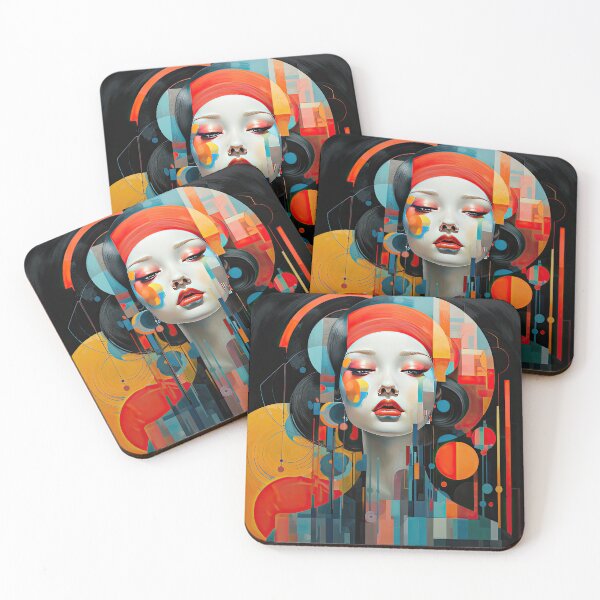 Item preview, Explore Simplistic & Minimalistic Japanese Geisha Portraits with a Majestic Touch designed and sold by ArtificialGenes.