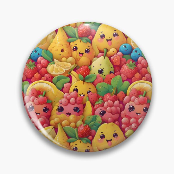 Item preview, Patrón de frutas kawaii designed and sold by Patternliss.