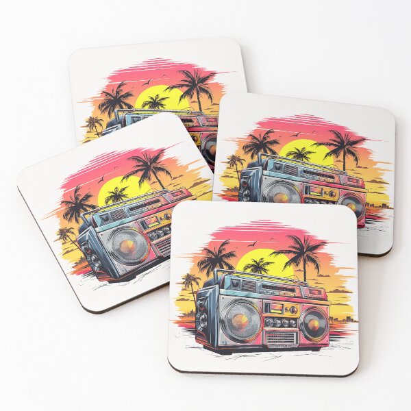 Item preview, ghettoblaster with sunset designed and sold by supersanko.
